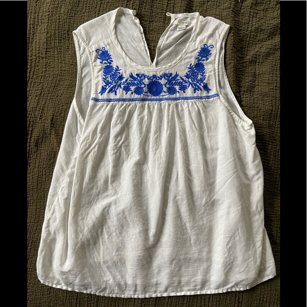 J Crew linen blouse